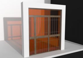 3D Tür/Fenster - Port_2AB+1Fiss+1S.luce