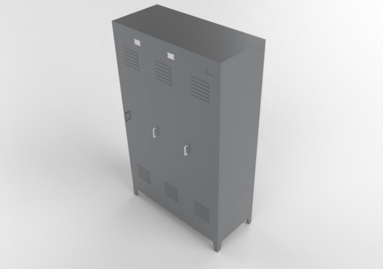 3D Bookshelves and Containers - Casier vestiaire - ACCA...