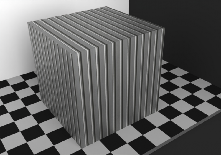 Texture - 55 Tôle ondulée grise - ACCA software