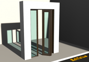 3D Tür/Fenster - Klassisch T[R] 1BT[2G]+1SL