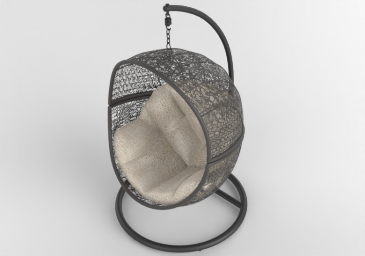 3D Living Rooms - Fauteuil EGG - ACCA software