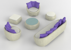 3D Living Rooms - Salon de jardin