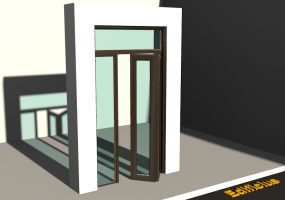 3D Tür/Fenster - Klassisch T[R] 1BT[2G]+1SL+1OBL