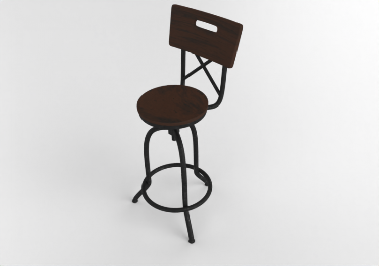 Chaises 3D - Sgabello OLD BAR - MCDesign 2024 - ACCA...