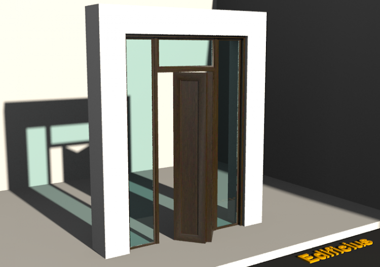 3D Tür/Fenster - Klassisch T[R] 1BT[2P]+2SL+1OBL - ACCA...