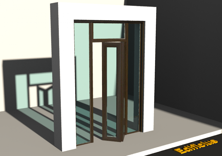 3D Tür/Fenster - Klassisch T[R] 1BT[2G]+2SL+1OBL - ACCA...