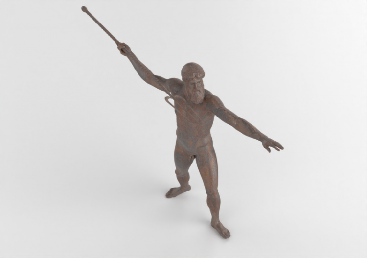 Esculturas 3D - Poseidone Statua in Bronzo MCDesign 2024 -...