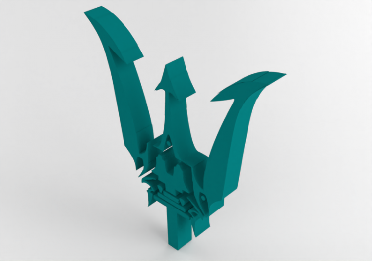 Esculturas 3D - Trident retouché - ACCA software