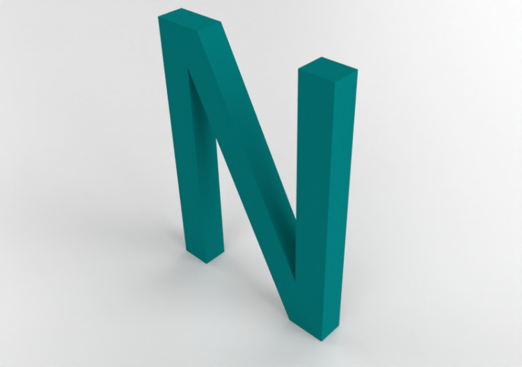 Esculturas 3D - Lettre N - ACCA software