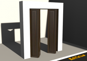 3D Tür/Fenster - Klassisch T[R] 2BT_SYM[2P]