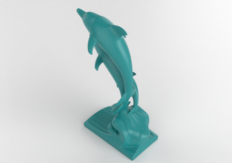 Esculturas 3D - Statue dauphins - ACCA software