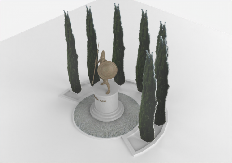 Esculturas 3D - Rotonde grecque Statue+LSS - ACCA software