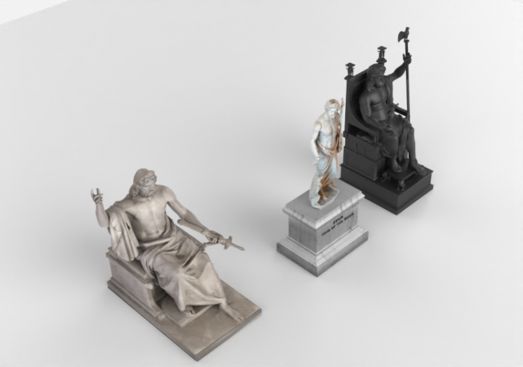 Esculturas 3D - Zeus+Statues - ACCA software