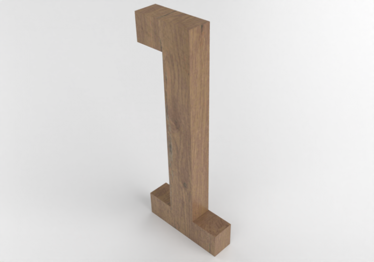 Stampe 3D - UNO Verticale Rockwell - Numeri 3D - MCDesign...