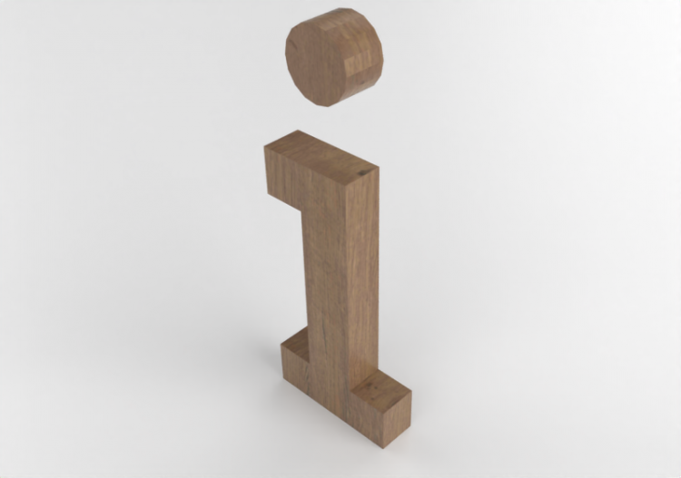 Stampe 3D - i minuscolo Verticale Rockwell - Lettere 3D -...