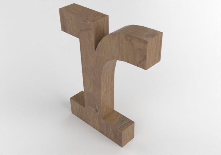 3D Prints - r minuscolo Verticale Rockwell - Lettere 3D -...