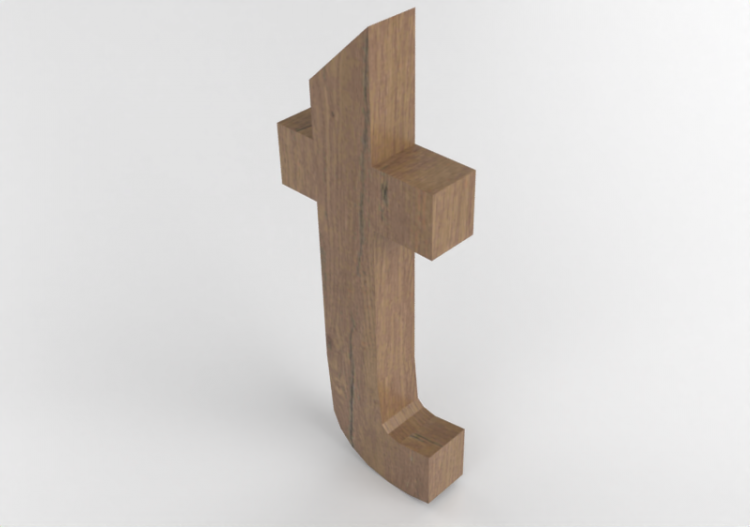 Impressions 3D - t minuscolo Verticale Rockwell - Lettere...
