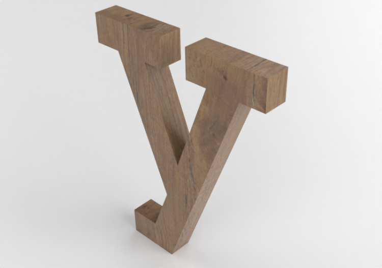 Impressions 3D - y minuscolo Verticale Rockwell - Lettere...