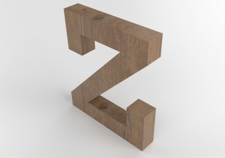 Impressões 3D - z minuscolo Verticale Rockwell - Lettere 3D...