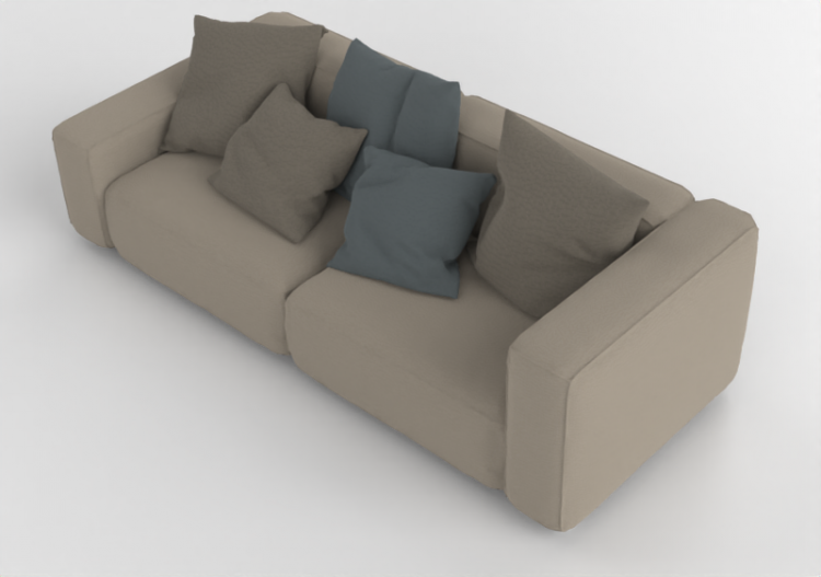 3D Sofa - Divano in Tessuto con cuscini MCDesign 2024 -...