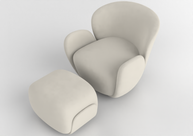 Sofás 3D - Divano 1P 85cm MCDesign 2024 - ACCA software
