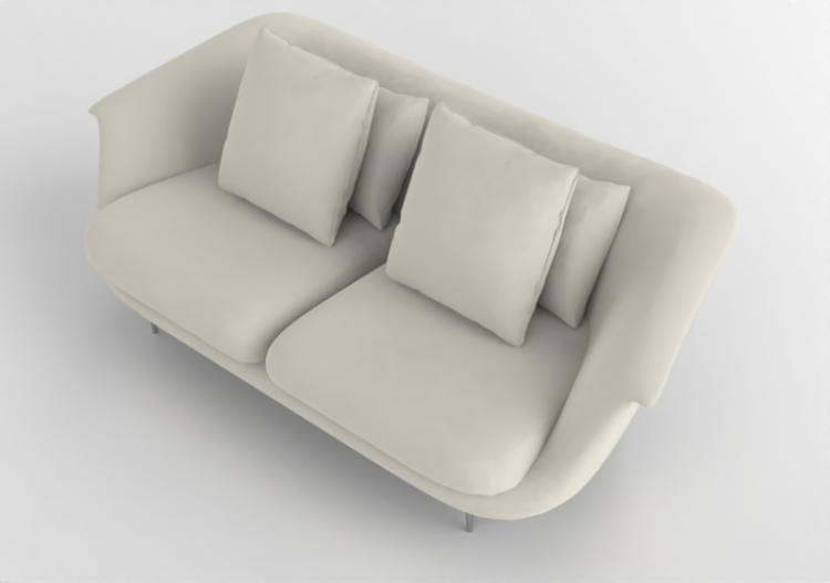 Sofás 3D - Divano 2P 215cm MCDesign 2024 - ACCA software