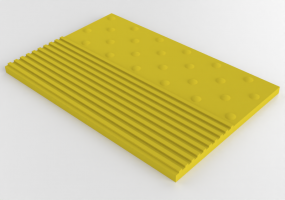 3D Signage - Percorso Tattile - Pericolo Valicabile 60x40 - MCDesign 2024