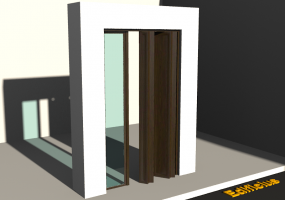 Menuiseries 3D - Classique P[R] 1BV[4P]+1FNCLC