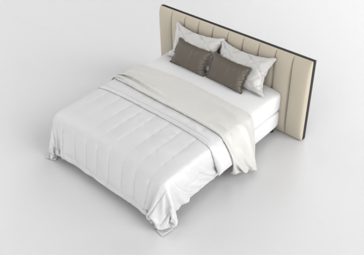 3D Beds - Letto Matrimoniale con Testata in Pelle MCDesign...