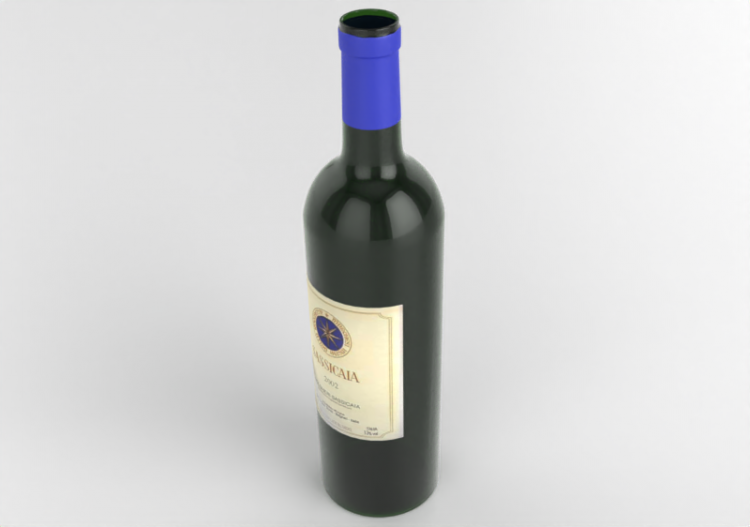 Bottiglia Vino SASSICAIA a2002 - MCDesign 2024 - ACCA...