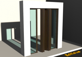 Menuiseries 3D - Classique P[R] 1BV[4P]+2FNCLC