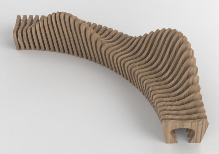 3D Sitzbänke - Banc paramétrique - ACCA software