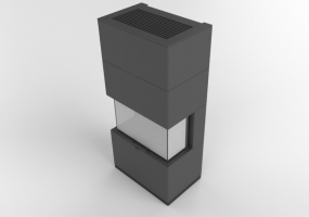 Foyers et Cheminées 3D - Cheminée Contura i51 hybride