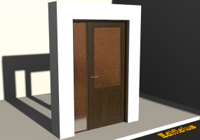 3D Tür/Fenster - Klassisch HE[R] 1DF[T02]+1SL