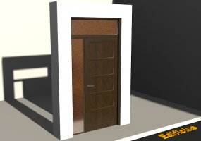 3D Tür/Fenster - Klassisch HE[R] 1DF[T01]+1SL+1OBL