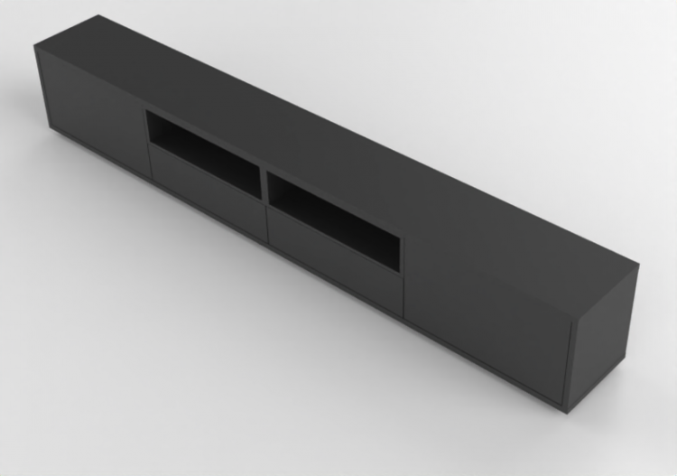 3D Möbel - mobile basso con nicchia - ACCA software