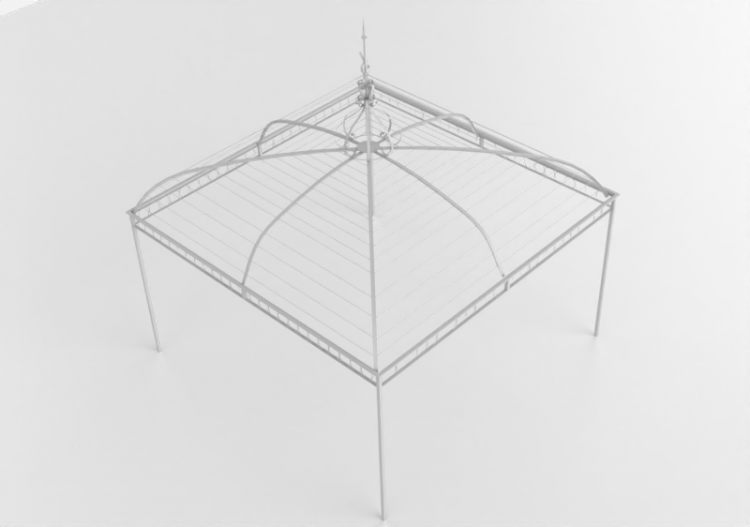 Umbrellas and Curtains 3D - pergolato - ACCA software