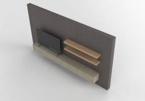 Pareti attrezzate 3D - PARETE ATTREZZATA LAGO_2670