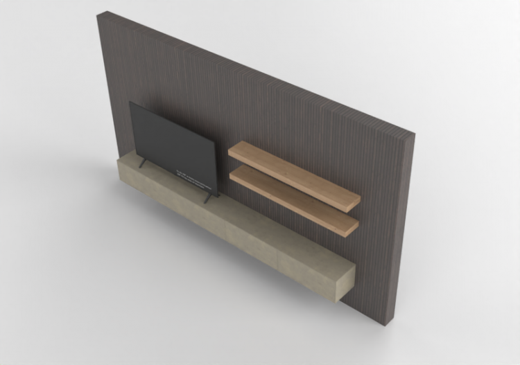 3D Wall Cabinet - PARETE ATTREZZATA LAGO_2670 - ACCA...