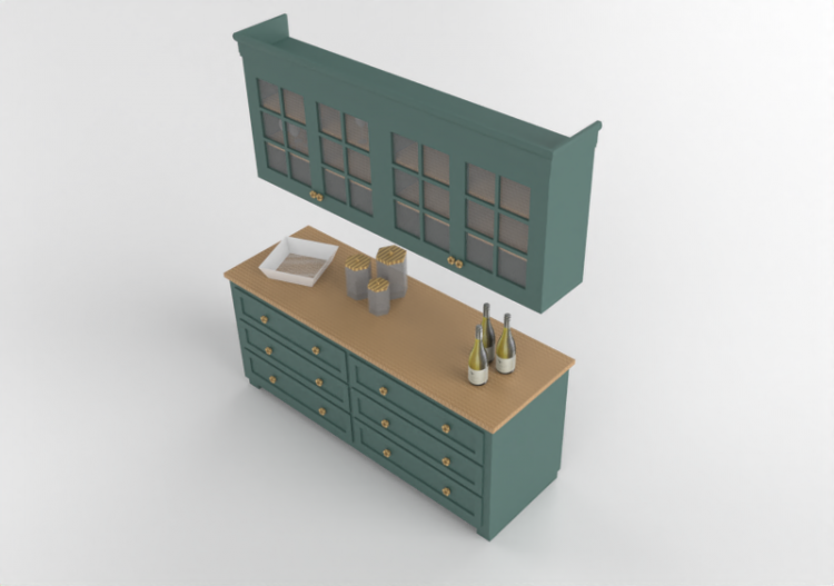 Cozinhas 3D - Cucina rustica - ACCA software