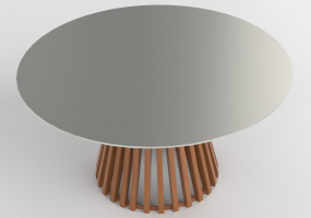 Mesas 3D - Mesa de almoço em metal - Artzzi - Brasilia