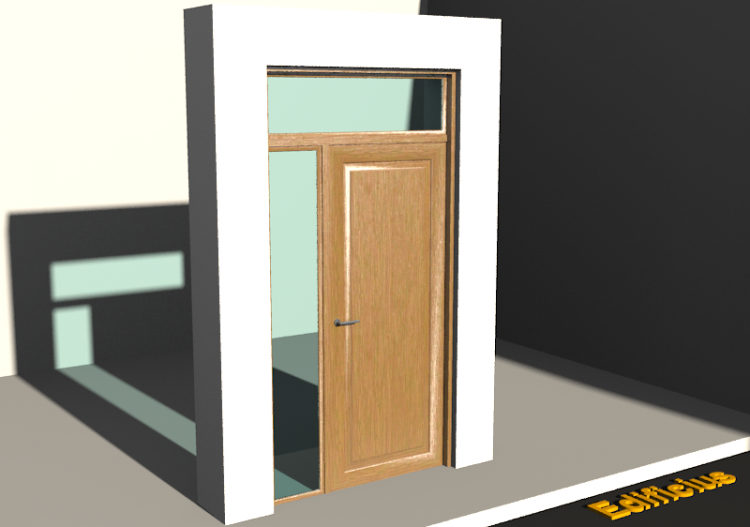 Carpinterías 3D - Cornisa P[R] 1HB[1P]+1LUZLAT+1LUZSUP -...