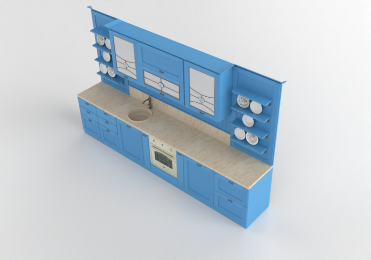 Cozinhas 3D - Cucina completa - ACCA software
