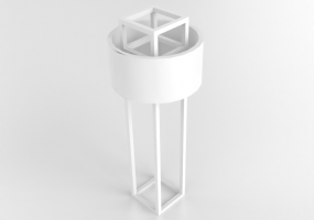 Lámpara de pie 3D - Lampada da terra