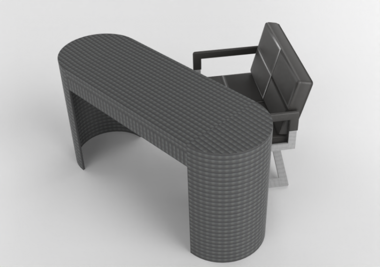 Mesas 3D - Tavolo / Scrivania + sedia - ACCA software