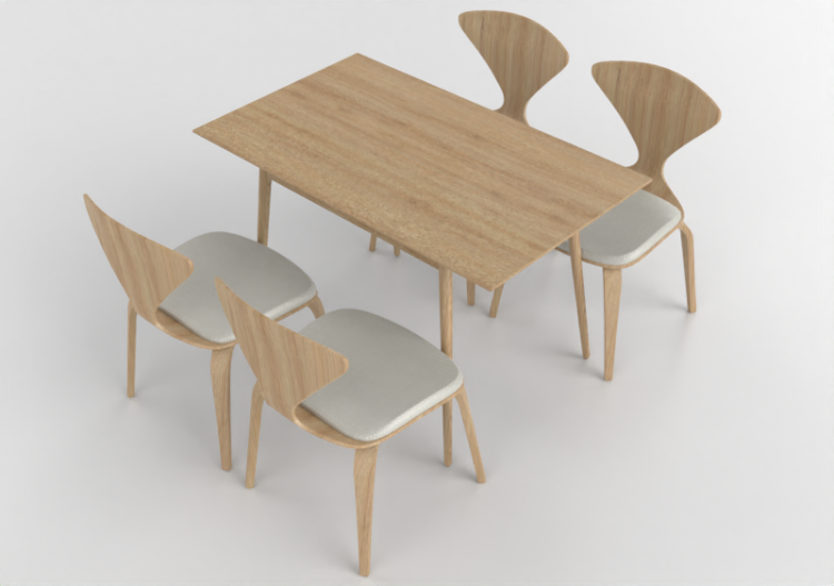 Tavoli 3D - Tavolo con sedie - ACCA software