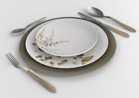 3D Accessories - Piatto e posate