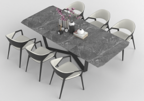 3D Tables - Tavolo + Sedie