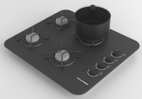Acessórios 3D - Piano cottura / Fornelli