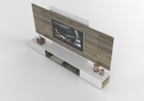 Armários Multiuso De Parede 3D - Parete Tv